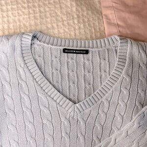 Brandy Melvilla Baby Blue Cable Knit Sweater🩵